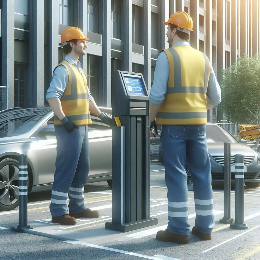 Portal parkir otomatis dan barrier gate MABRUKA